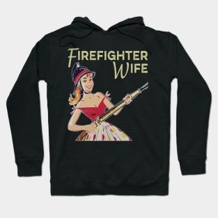 1950s Vintage Firefighter Wife Hoodie